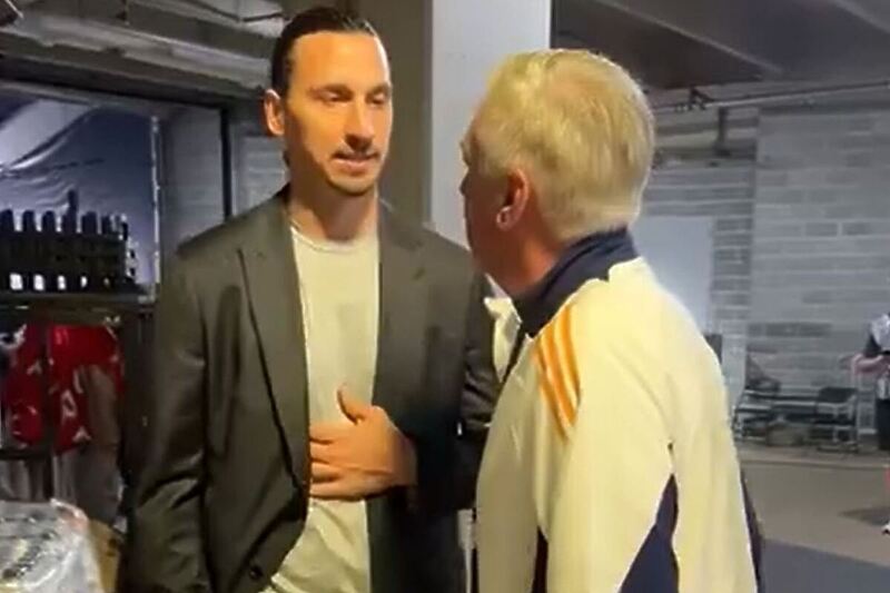 Zlatan Ibrahimović i Carlo Ancelotti (Foto: Screenshot)