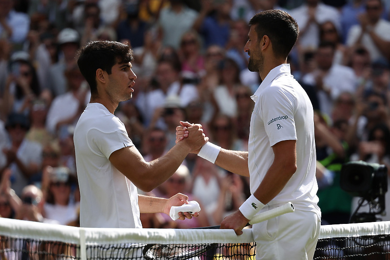 Carlos Alcaraz i Novak Đoković (Foto: EPA-EFE)