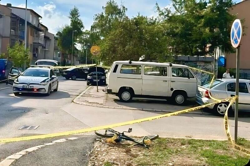 Mjesto saobraćajne nesreće u Aerodromskom naselju