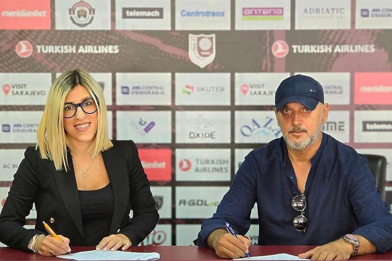 Jasmila Hodžić i Damir Beća (Foto: FK Sarajevo)