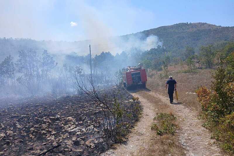 Prizori požara kod Bileće od jučer (Foto: RTRS)