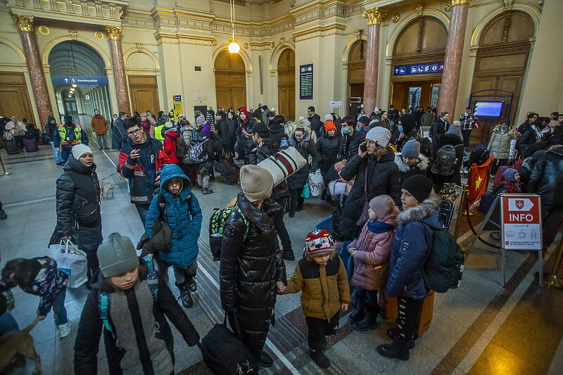 Ukrajinske izbjeglice u Mađarskoj (Foto: EPA-EFE)