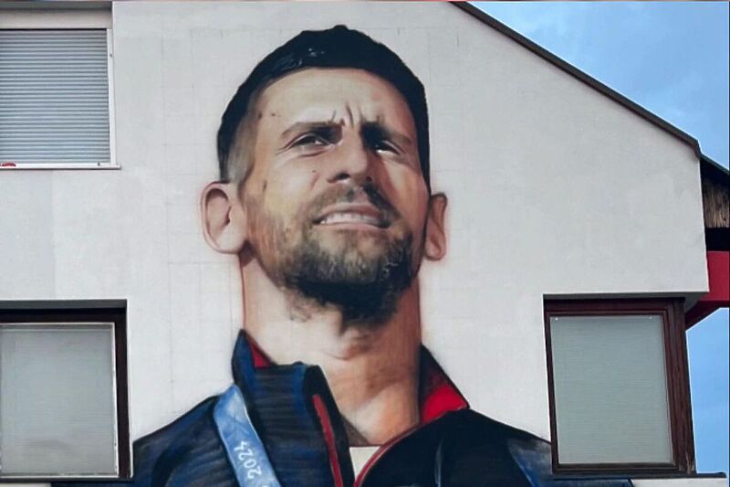 Mural Novaka Đokovića na Sokocu (Foto: Instagram)