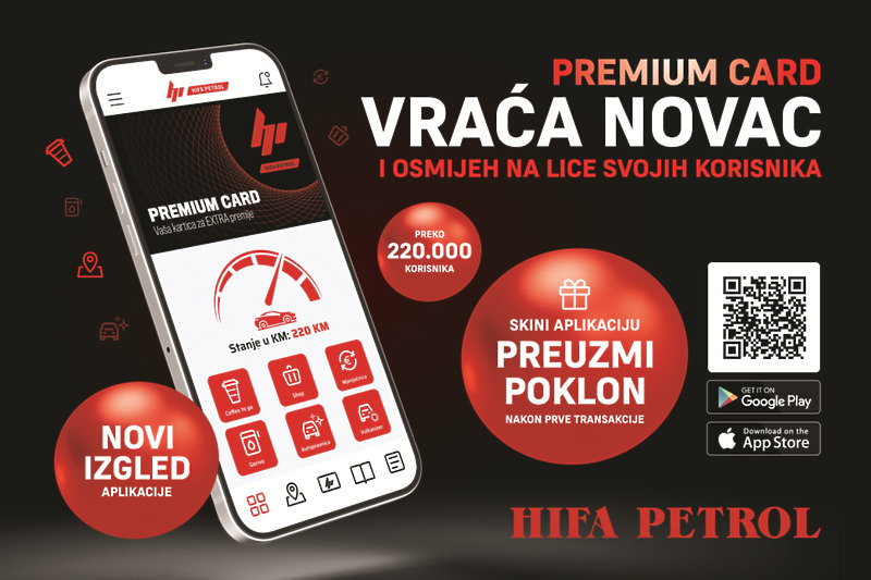 Hifa Petrol Premium Card aplikacija