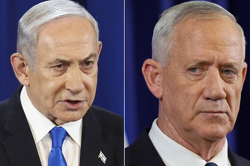 Benjamin Netanyahu i Benny Gantz (Foto: EPA-EFE)