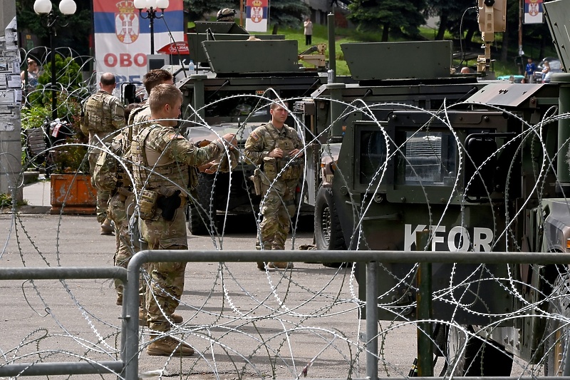 Fotografija vojnika KFOR-a iz juna 2023. godine (Foto: EPA-EFE)