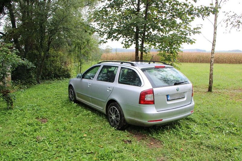 Automobil bh. državljanina, kojim je prevozio ilegalne migrante (Foto: PP Metlika)