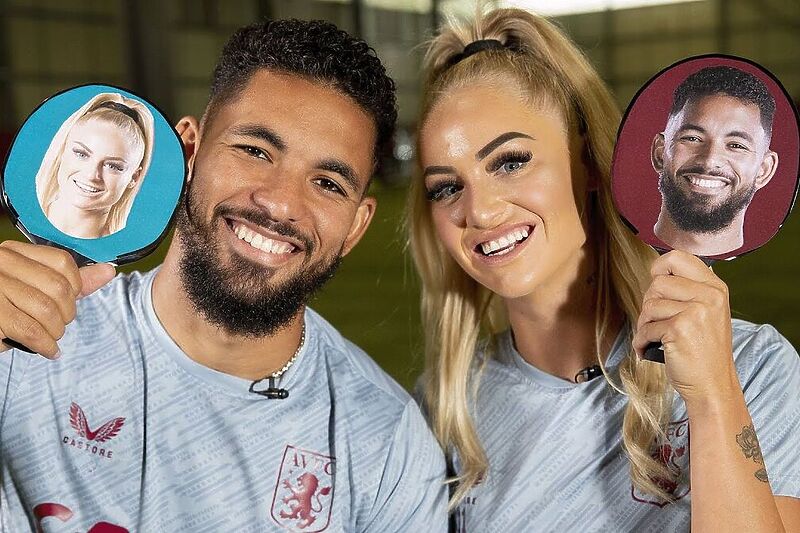 Douglas Luiz i Alisha Lehmann (Foto: Twitter)