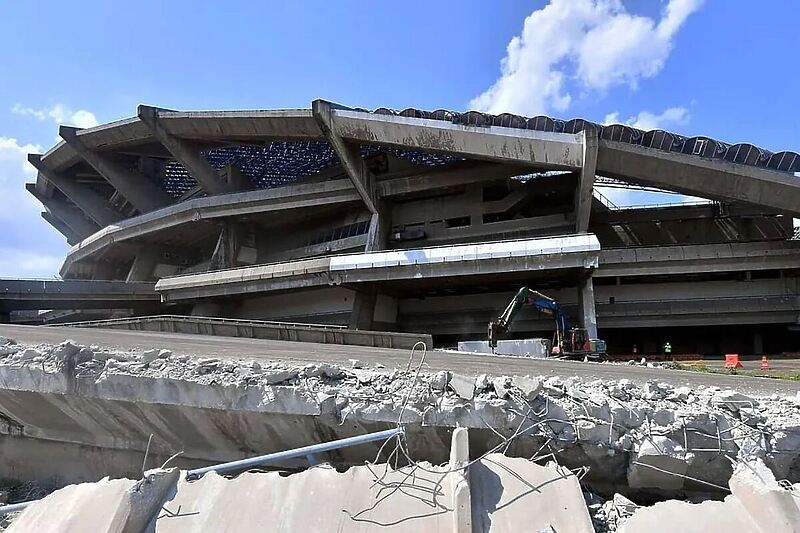 Srušen stadion Shah Alam (Foto: Twitter)