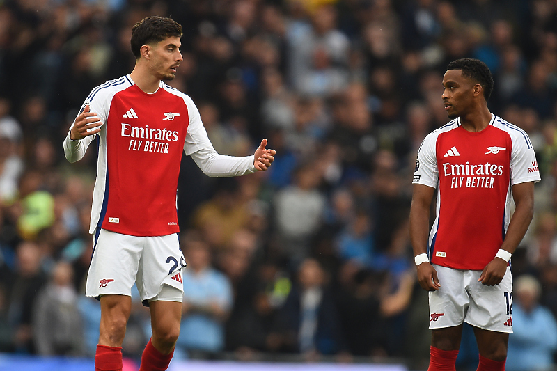 Kai Havertz i Jurrien Timber (Foto: EPA-EFE)