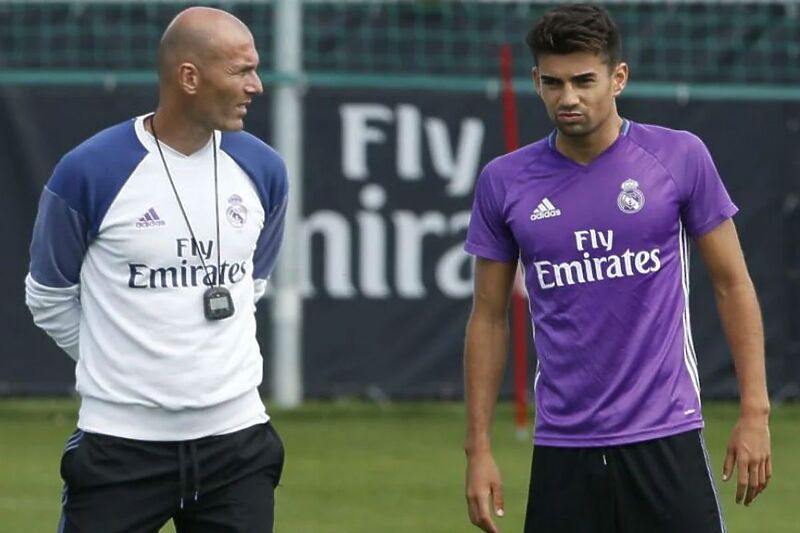 Ziinedine i Enzo Zidane na treningu Reala (Foto: Twitter)