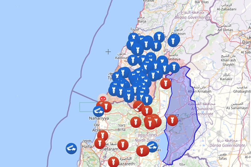 Mapa: israelpalestine.liveuamap.co