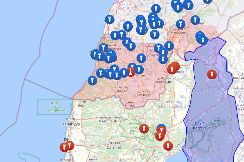 Mapa: israelpalestine.liveuamap.com