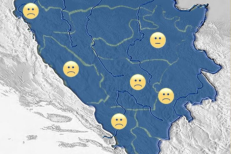 Nepovoljna biometeorološka slika (Izvor: FHMZ/Facebook)