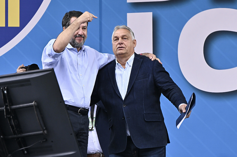 Matteo Salvini i Viktor Orban (Foto: EPA-EFE)