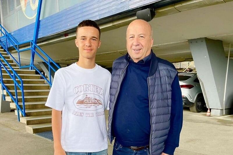 Leon Oroz i legendarni Velimir Zajec (Foto: Instagram)