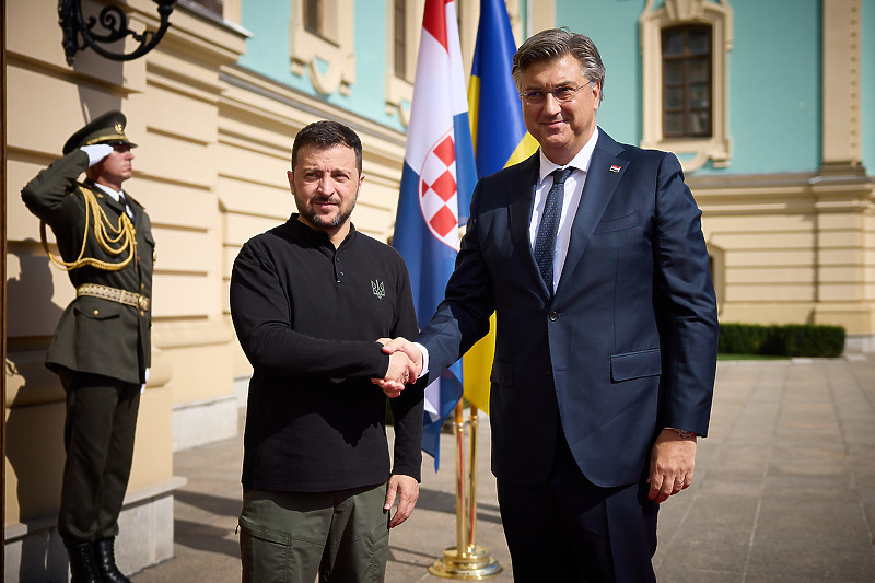 Volodimir Zelenski i Andrej Plenković