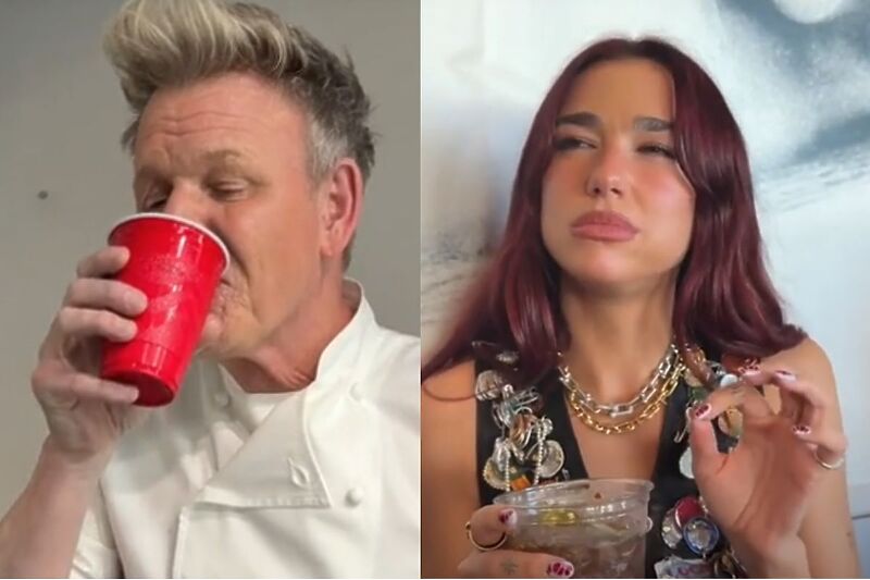 Gordon Ramsay i Dua Lipa (TikTok)