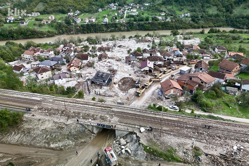 Donja Jablanica nakon poplava i klizišta (Foto: D. S./Klix.ba)