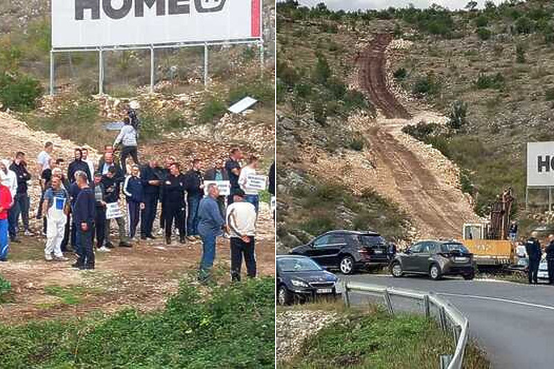 Mještani i članovi pokreta negoduju zbog prenamjene državnog zemljišta (Foto: Mostarski.ba)