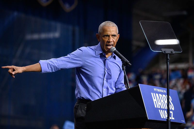 Barack Obama na skupu podrške Kamali Harris (Foto: EPA-EFE)