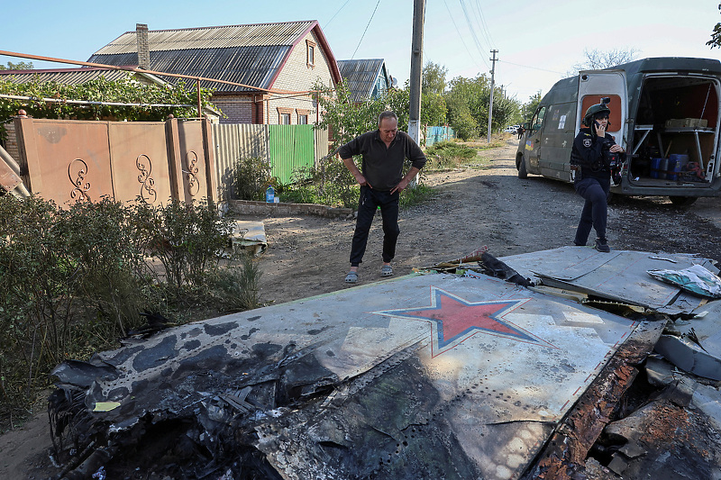 Srušeni ruski dron S-70 (Foto: Reuters)