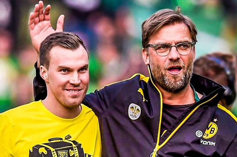 Grosskreutz i Klopp iz vremena kada su sarađivali u Dortmundu (Foto: Twitter)