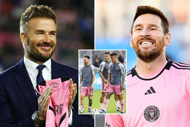 David Beckham i Lionel Messi (Foto: Montaža / Twitter)