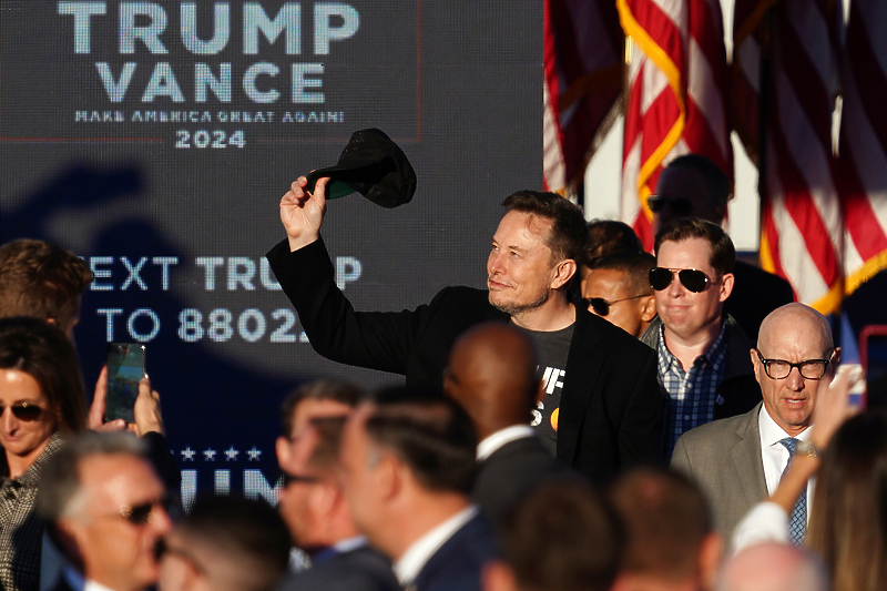 Elon Musk na Trumpovom predizbornom skupu (Foto: EPA-EFE)