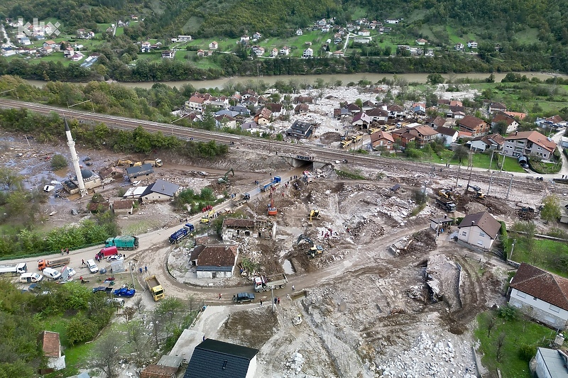 Donja Jablanica nakon poplava i odrona (Foto: D. S./Klix.ba)