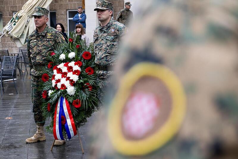 Detalj sa 32. godišnjice utemeljenja Hrvatske zajednice Herceg-Bosne (Foto: Pixsell)