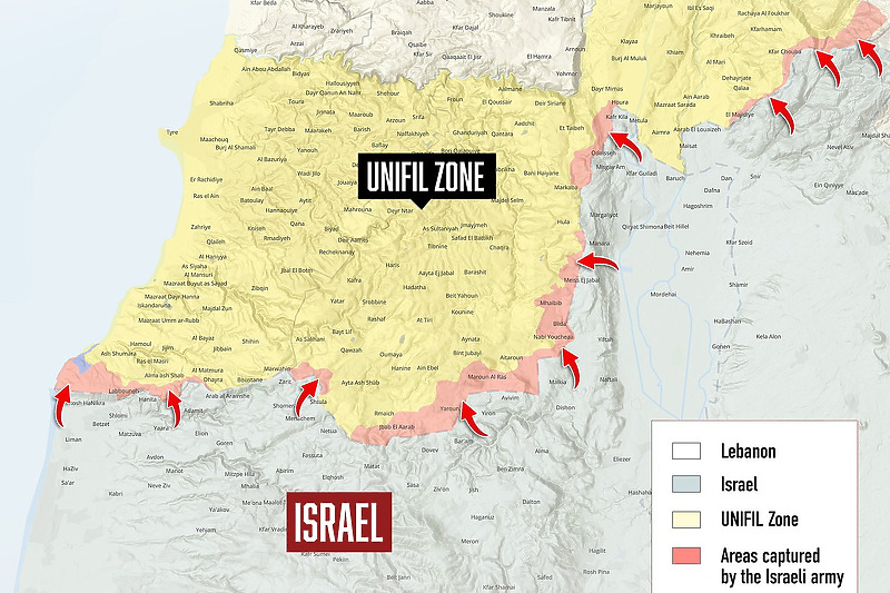 Trenutna situacija u Libanu gdje IDF trpi najviše gubitaka (Foto: X.com)