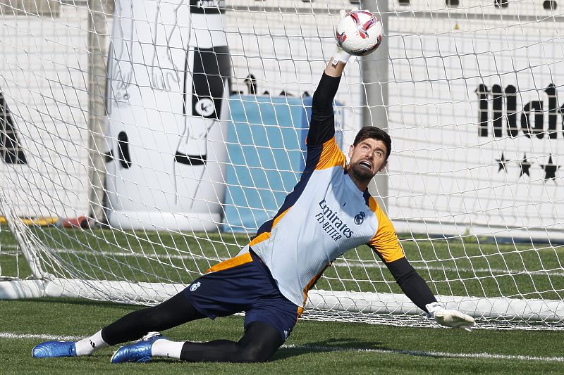 Courtois je povrijedio aduktor lijeve noge (Foto: EPA-EFE)