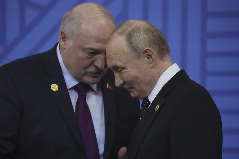 Aleksandar Lukašenko iVladimir Putin, predsjednici Bjelorusije i Rusije (Foto: EPA-EFE)