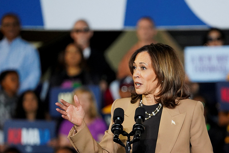 Kamala Harris na jednom od predizbornih skupova (Foto: Reuters)