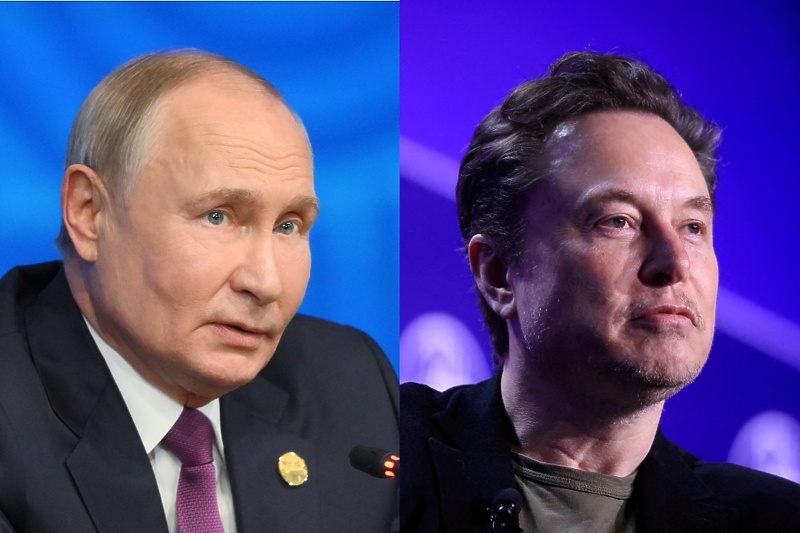 Vladimir Putin i Elon Musk su u konstantnom kontaktu, tvrdi WSJ (Foto: Reuters)