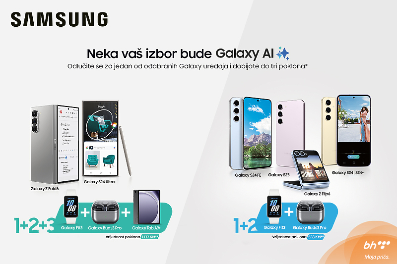 Ponuda Samsung Galaxy uređaja u BH Telecomu