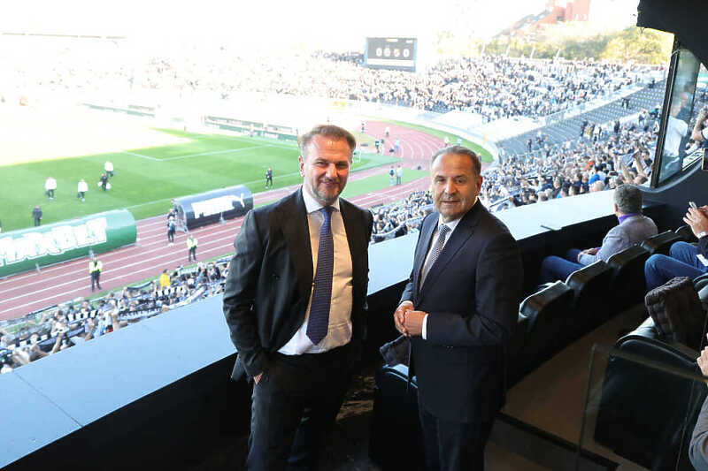 Ostoja Mijailović i Rasim Ljajić (Foto: FK Partizan/Facebook)