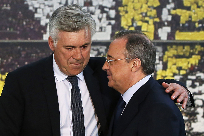 Carlo Ancelotti i Florentino Perez (Foto: EPA-EFE)