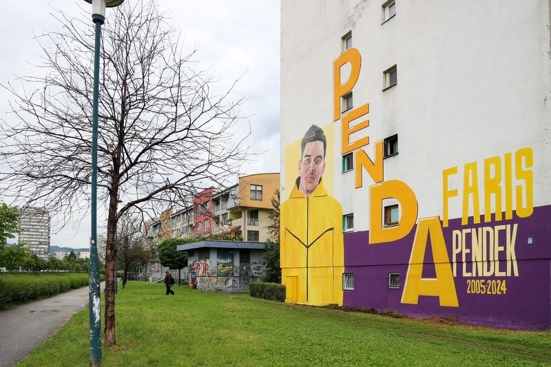 Mural u čast ubijenom Farisu Pendeku (Foto: I. L./Klix.ba)