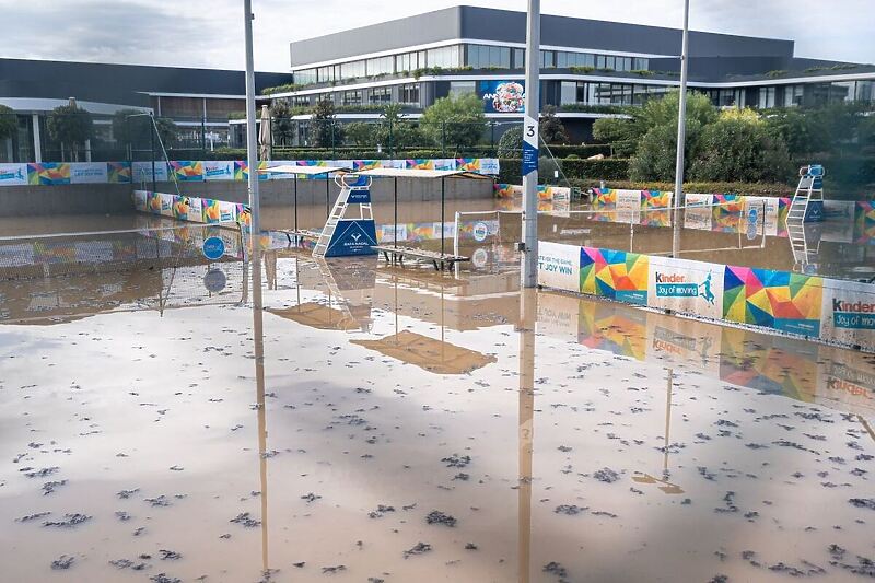 Poplavljena teniska akademija Rafaela Nadala (Foto: Twitter)