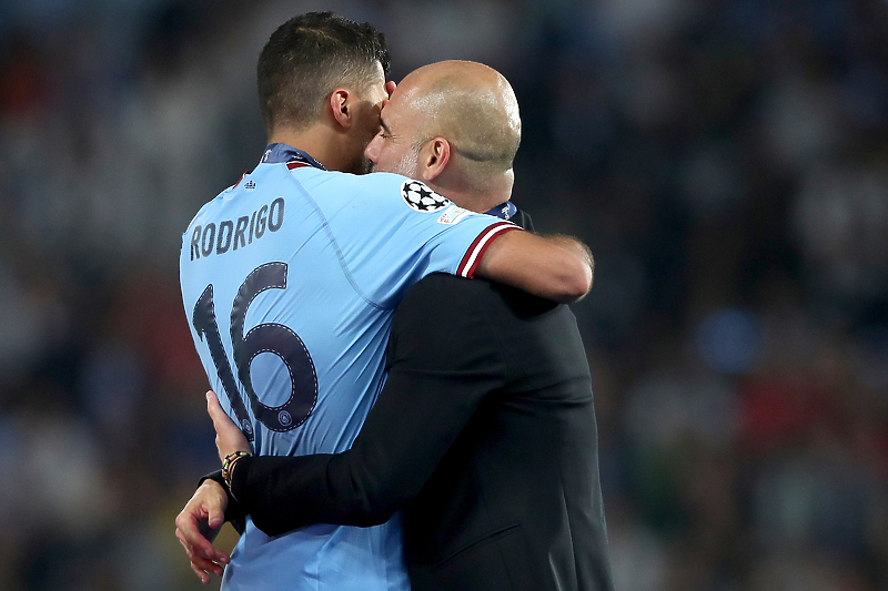 Rodri i Pep Guardiola (Foto: EPA-EFE)