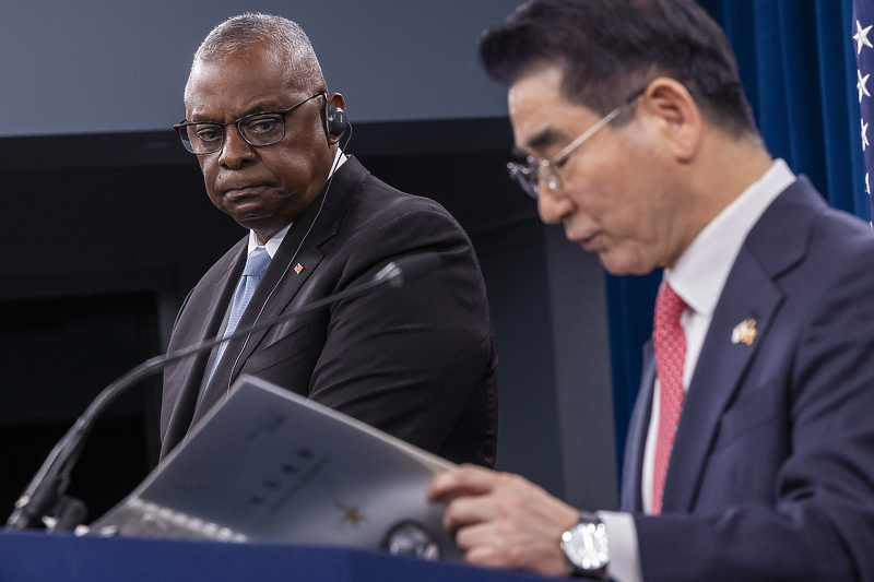 Lloyd Austin i Kim Yong Hyun u Pentagonu (Foto: EPA-EFE)