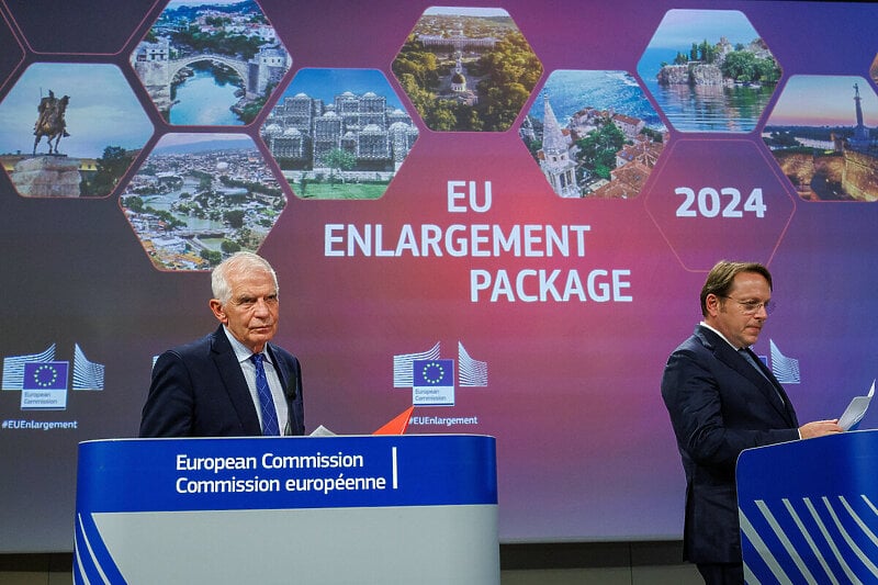 Josep Borrell i Oliver Varhelyi predstavili izvještaje o EU putu potencijalnih članica (Foto: EPA-EFE)