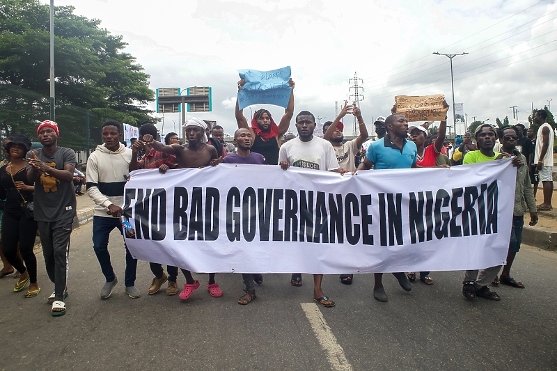 U Nigeriji mjesecima traju protesti uzrokovani nezadovoljstvom rastom životnih troškova (Foto: EPA-EFE)