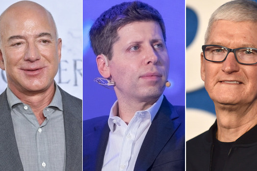 Jeff Bezos, Sam Altman i Tim Cook (Foto: Shutterstock/Klix.ba)