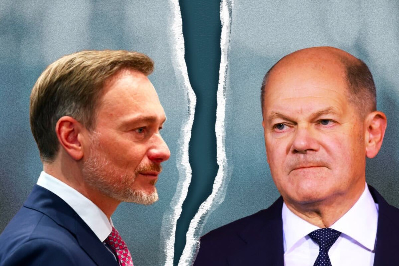 Christian Lindner i Olaf Scholz (Ilustracija: A. L./Klix.ba)