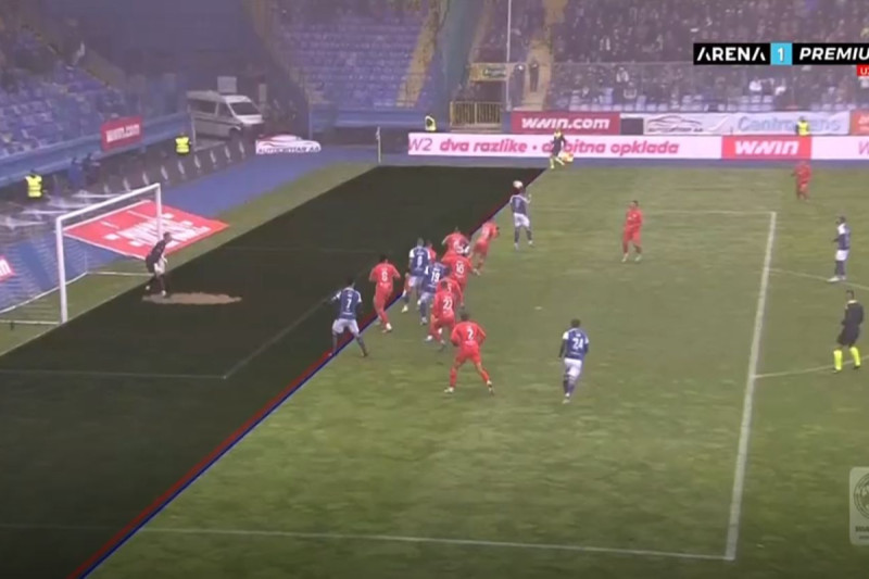 Situacija u kojoj je poništen gol Krpića (Foto: Screenshot)