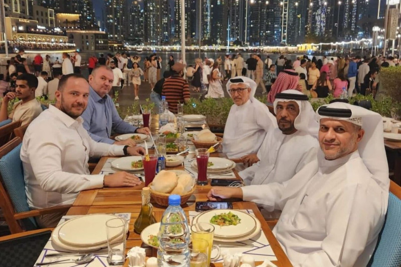 Vico Zeljković sa čelnicima NS UAE (Foto: Instagram)