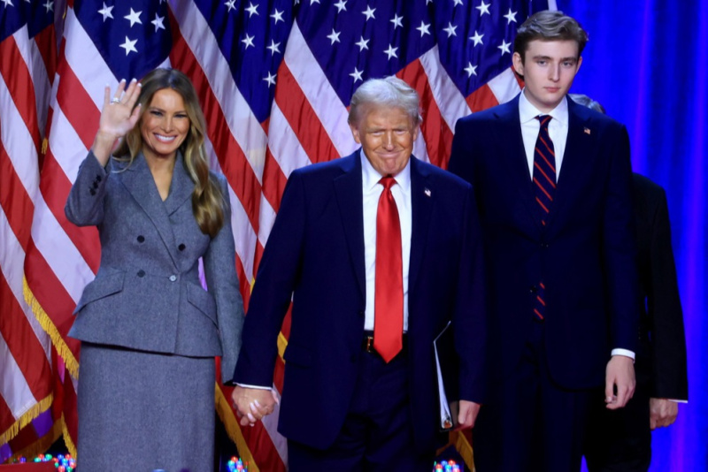 Melania Trump, Donald Trump, Barron Trump (Foto: EPA-EFE)